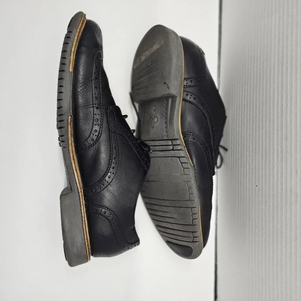 COLE HAAN Grand OS Mens‎ Size 9 M Black Leather Wingtip Oxford Dress Shoes